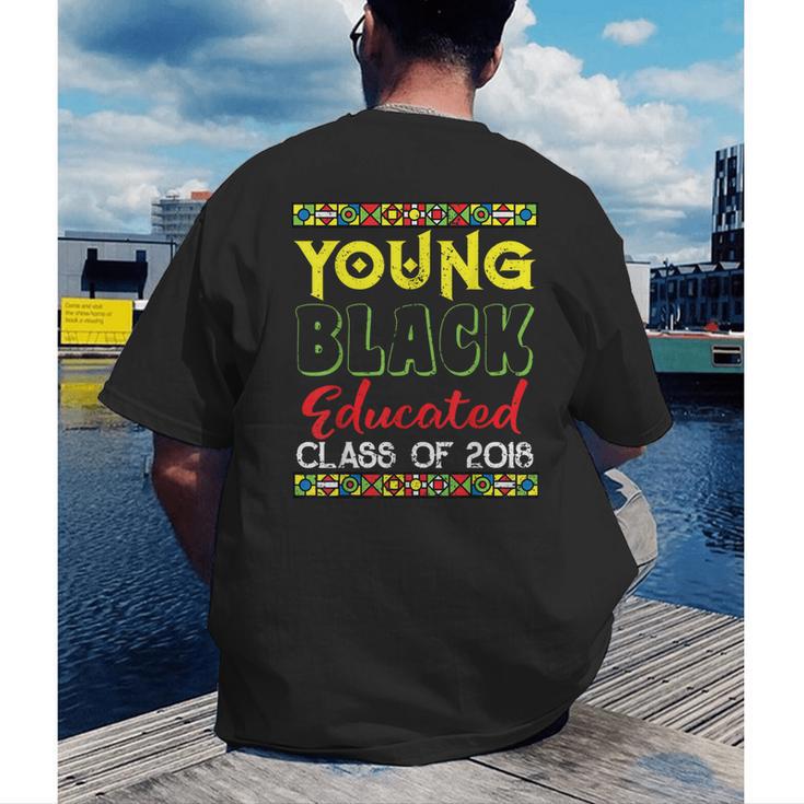 African American High School Graduation Grad Shirt Men's Back Print T-Shirt