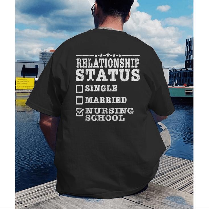 Anti Valentines Day Nursing School Nurse Graduation Shirt Men's Back Print T-Shirt