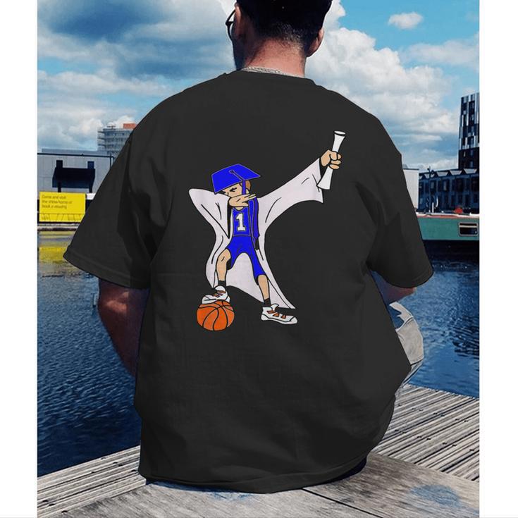 Basketball Dabbing Shirt Senior Graduation Him Her Men's Back Print T-Shirt