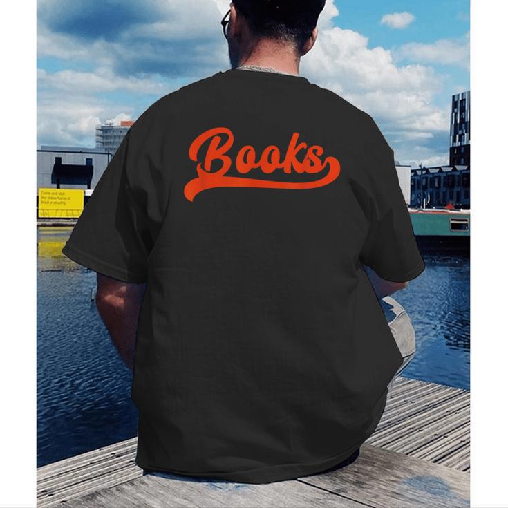 Books Reader Librarian Book Lover Bookworm Library Reading Men's Back Print T-Shirt Books Reader Librarian Book Lover Bookworm Library Reading Men's Back Print T-Shirt