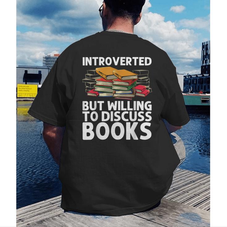 Bookworm Art For Men Women Book Reading Lover Bookish Men's Back Print T-Shirt Bookworm Art For Men Women Book Reading Lover Bookish Men's Back Print T-Shirt