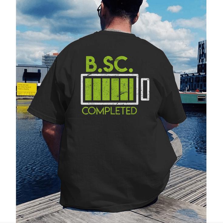Bsc Completed Bachelor Of Science Graduation 2025 Men's Back Print T-Shirt
