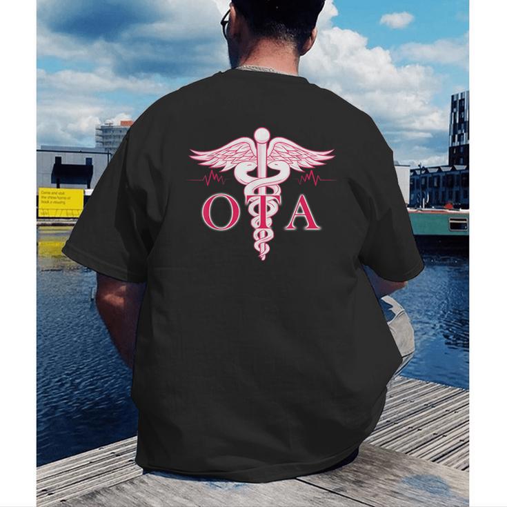 Caduceus Shirt Occupational Therapist Assistant Graduation Men's Back Print T-Shirt