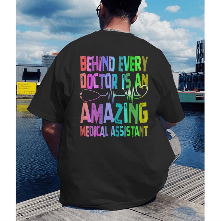 Certified Medical Assistant CMA Graduation Men's Back Print T-Shirt