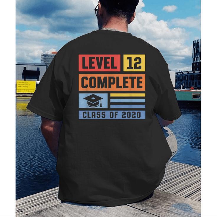 Class Of 2019 Senior High School Graduation Level 12th Grade Men's Back Print T-Shirt