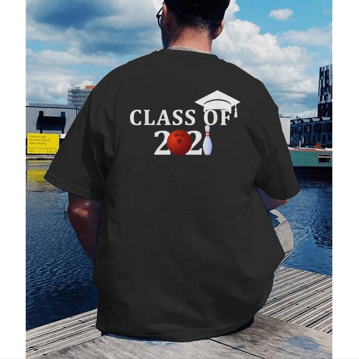 Class Of 2021 Graduation For Him Her Bowling Men's Back Print T-Shirt