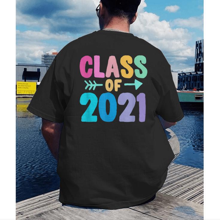 Class Of 2021 Graduation Grow With Me Men's Back Print T-Shirt