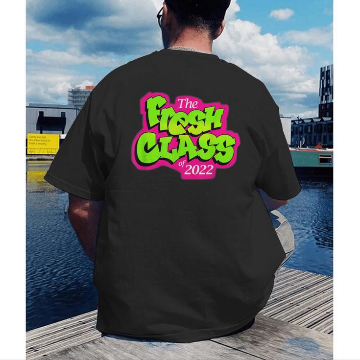 Class Of 2022 Future Fresh Senior 90's TV Style Graduation Men's Back Print T-Shirt