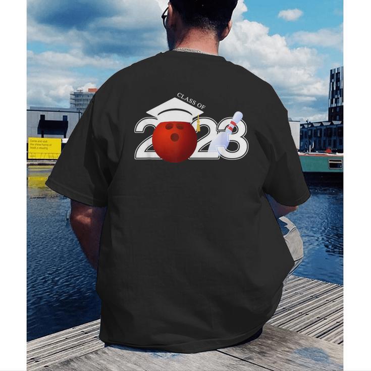 Class Of 2023 Graduation For Him Her Bowling Men's Back Print T-Shirt