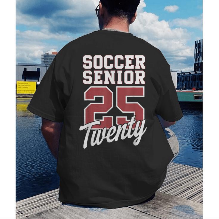 Class Of 2025 Senior 2025 Graduation 2025 Soccer Men's Back Print T-Shirt