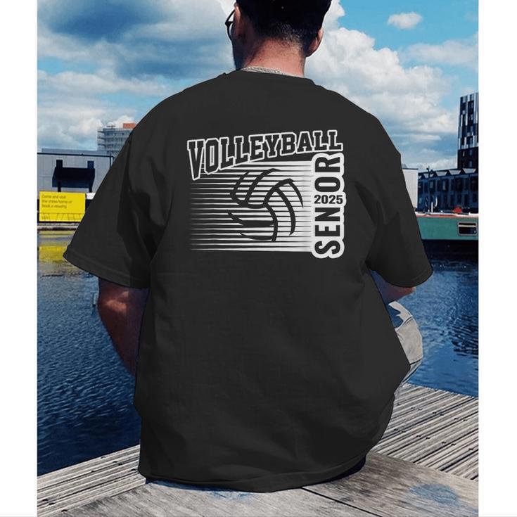 Class Of 2025 Volleyball Senior Class 25 Graduation Men's Back Print T-Shirt