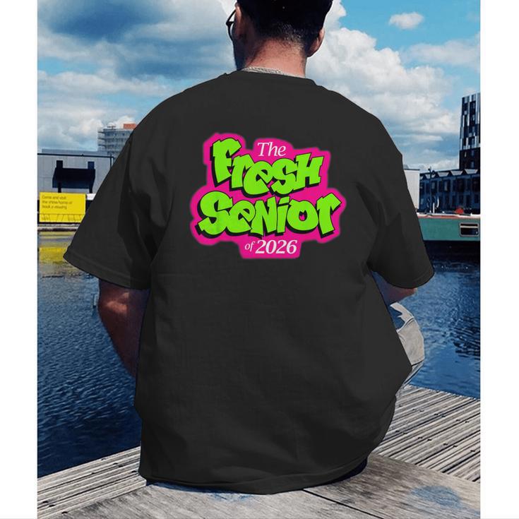 Class Of 2026 Fresh Senior 90s TV Style Retro Graduation Men's Back Print T-Shirt