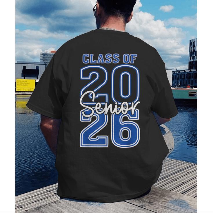 Class Of 2026 Senior Retro Graduation 2026 First Day Vintage Men's Back Print T-Shirt