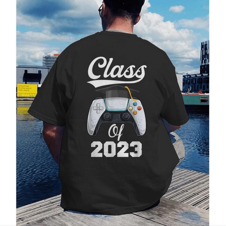 Class Of Gamer 2023 Shirt Graduation Game Boy Graduate Men's Back Print T-Shirt