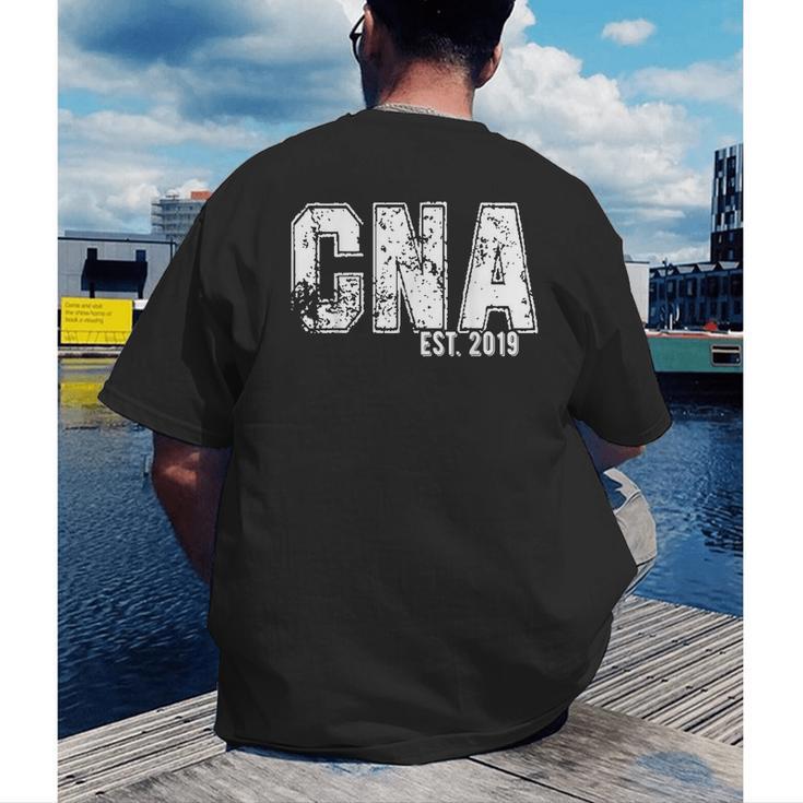 CNAs Graduation Shirt CNA Est 2019 Men's Back Print T-Shirt