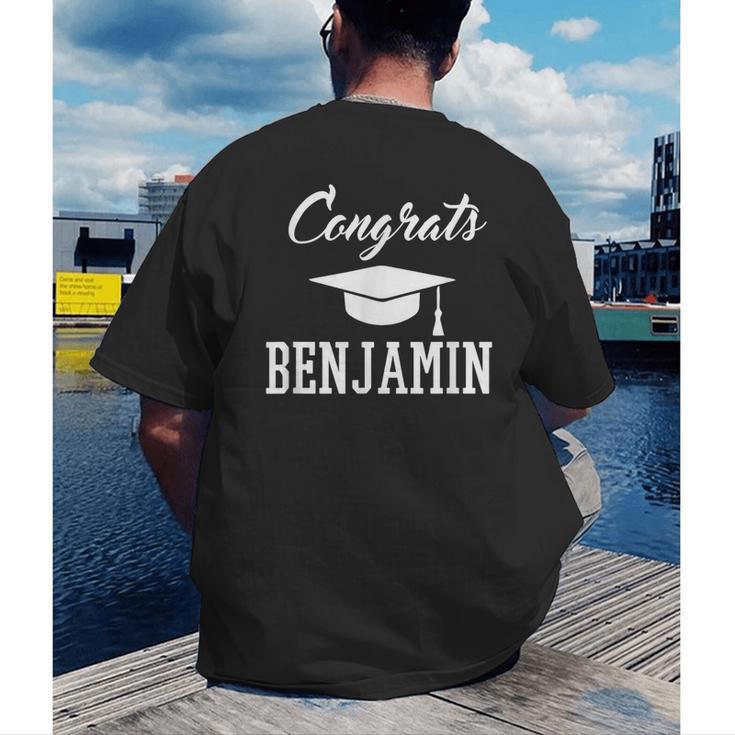 Congrats Benjamin College High School Graduation Men's Back Print T-Shirt