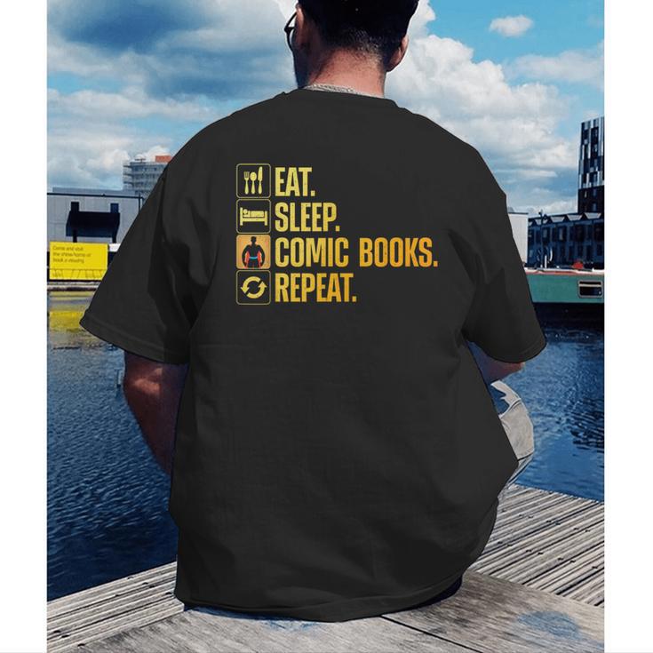 Cool Comic Books Art For Men Women Comic Book Lover Comics Men's Back Print T-Shirt