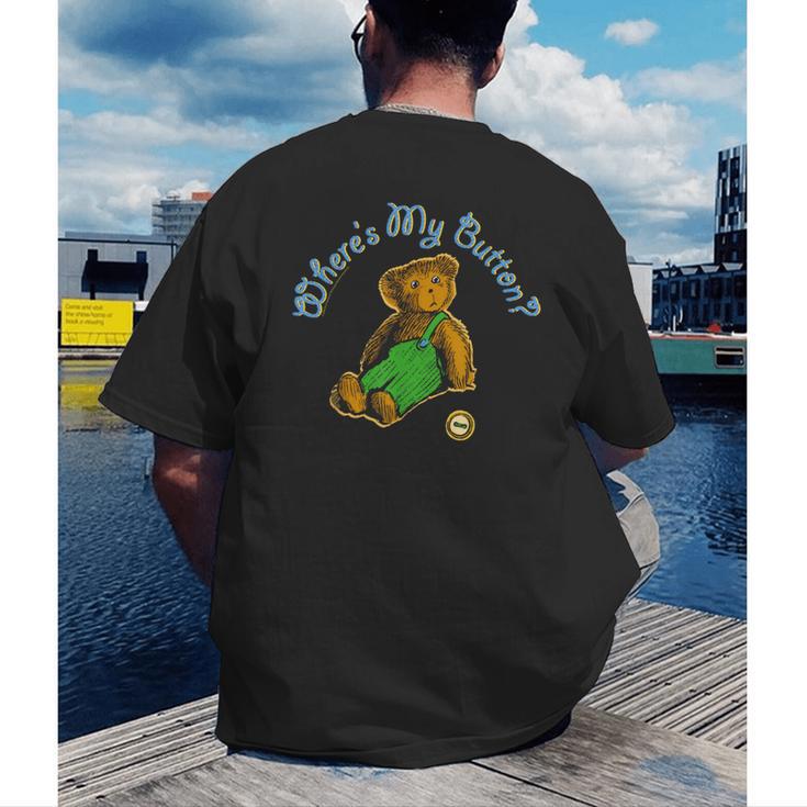 Corduroy Where's My Button Teddy Bear Retro Children's Book Men's Back Print T-Shirt Corduroy Where's My Button Teddy Bear Retro Children's Book Men's Back Print T-Shirt