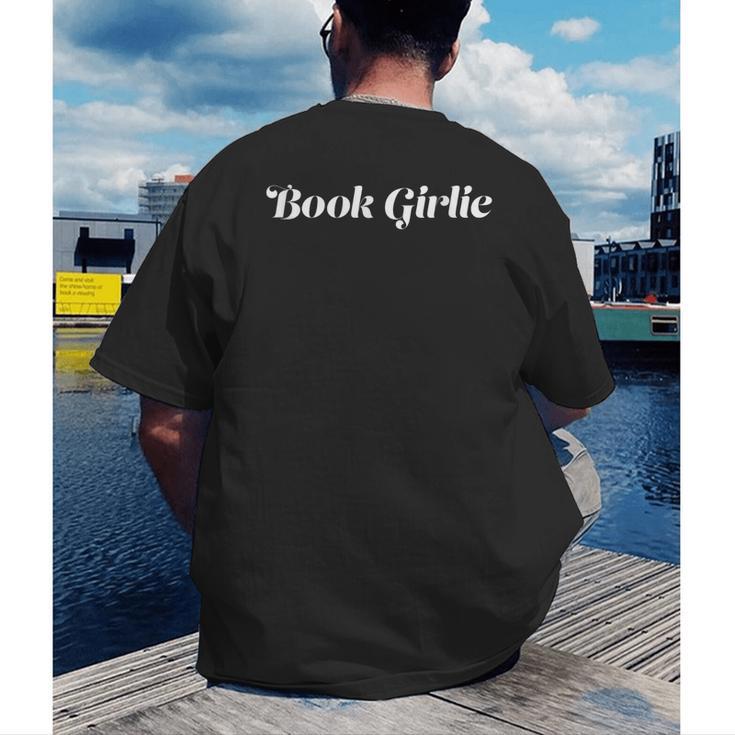 Cute Basic Book Girlie Men's Back Print T-Shirt Cute Basic Book Girlie Men's Back Print T-Shirt