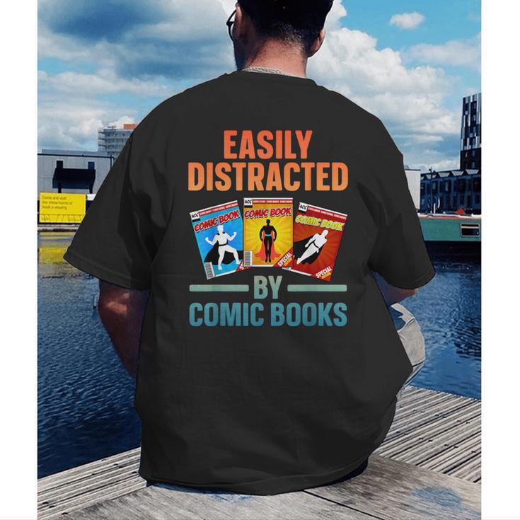 Cute Comic Book For Men Women Comic Book Collector Men's Back Print T-Shirt