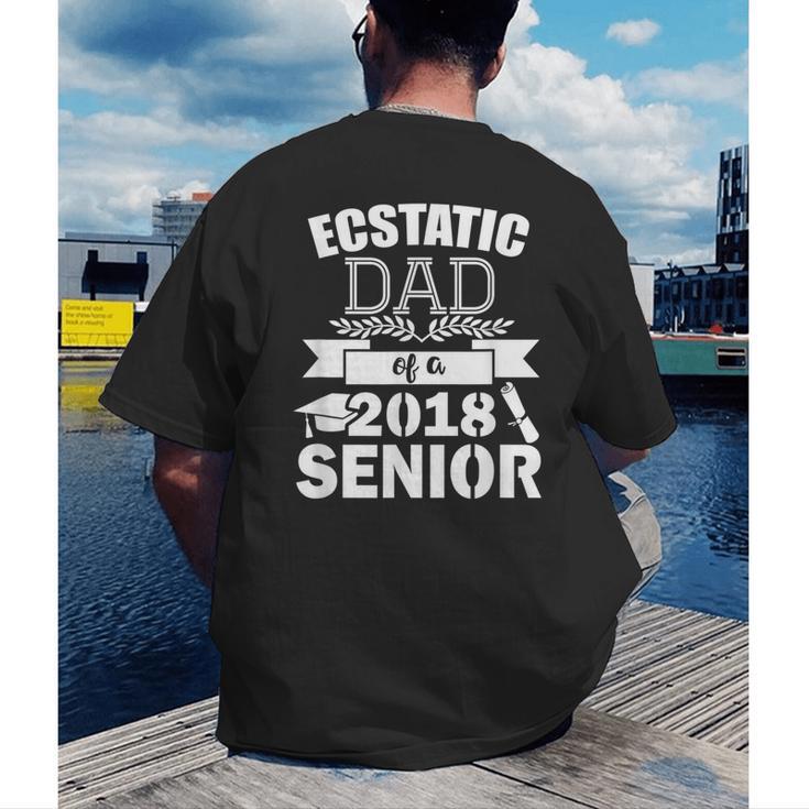 Dad Of a 2018 Senior Graduation Men's Back Print T-Shirt