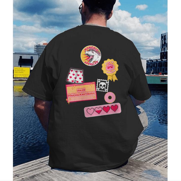 Dungeon Crawler Carl Colorful Sticker Collage LitRPG Book Men's Back Print T-Shirt