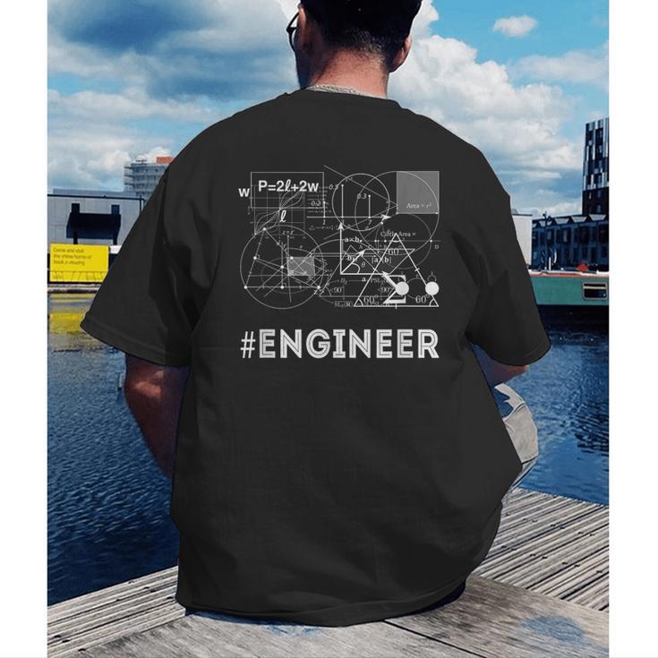 ENGINEER MATH COLLEGE GIFT IDEA GRADUATION T-SHIRT GRAPHIC Men's Back Print T-Shirt
