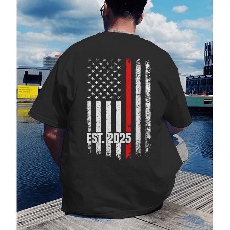 Fire Academy Survivor Firemen Fire School Graduation Men's Back Print T-Shirt