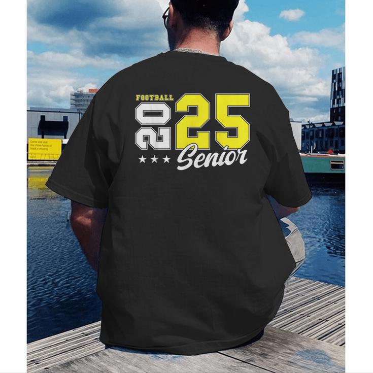 Football Senior Night Football Senior 2025 Graduation 55 Men's Back Print T-Shirt