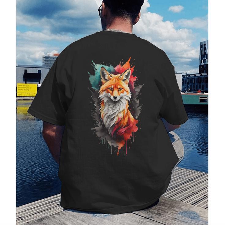 Fox For Fox Lovers Men Women Kids Introverts Men's Back Print T-Shirt Fox For Fox Lovers Men Women Kids Introverts Men's Back Print T-Shirt