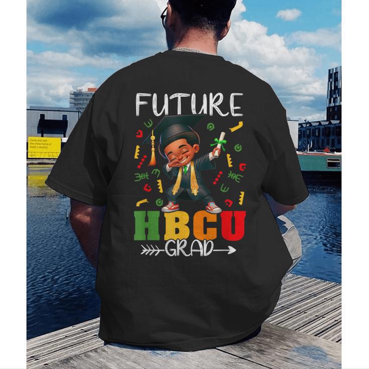 Future HBCU Grad History Boy Graduation HBCU Kids Men's Back Print T-Shirt