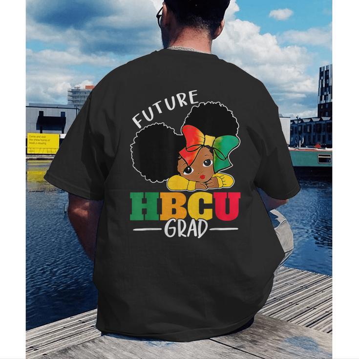 Future HBCU Grad History Girl Graduation HBCU Kids Men's Back Print T-Shirt