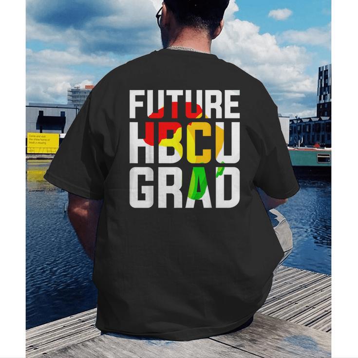 Future HBCU Graduate Afro Girls College Graduation Men's Back Print T-Shirt