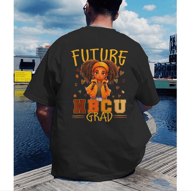 Girl Future HBCU Graduate Afro College Graduation Kids Men's Back Print T-Shirt