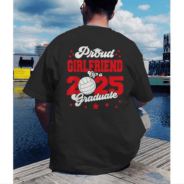 Girlfriend Of a 2025 Graduate Prom Graduation 25 VolleyBall Men's Back Print T-Shirt