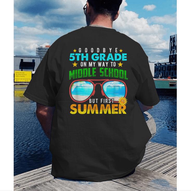 Goodbye 5th Grade Graduation To 6th Grade Hello Summer Kids Men's Back Print T-Shirt