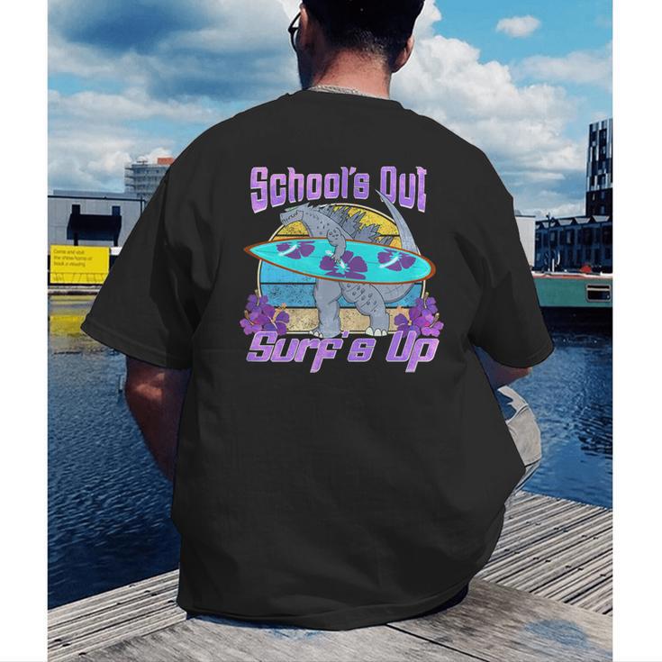Goodbye School Hello Summer Last Day Of School Graduation Men's Back Print T-Shirt