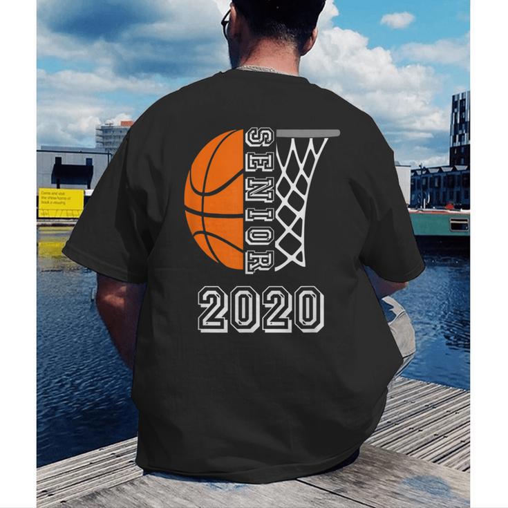 Graduate Senior Class 2020 Graduation Basketball Player Men's Back Print T-Shirt