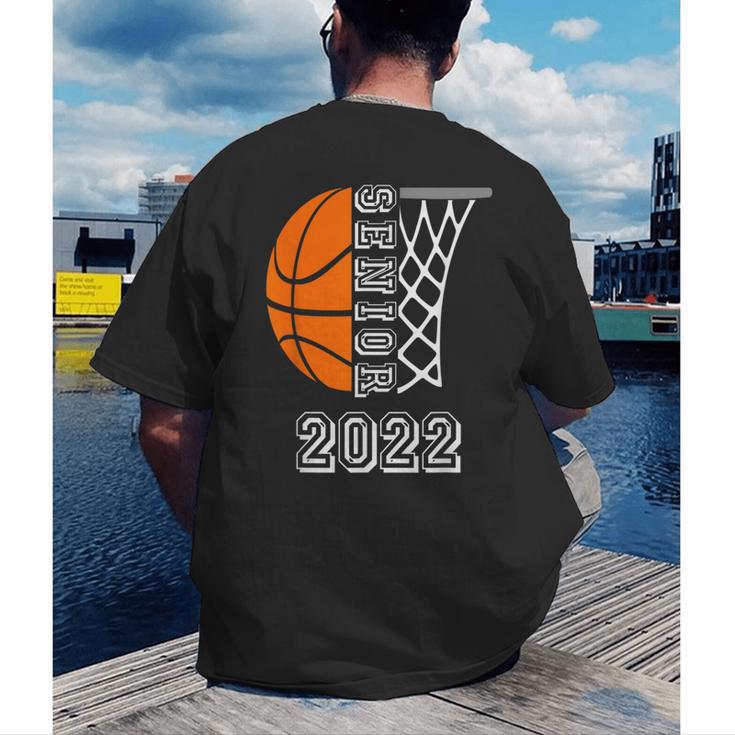 Graduate Senior Class 2022 Graduation Basketball Player Men's Back Print T-Shirt