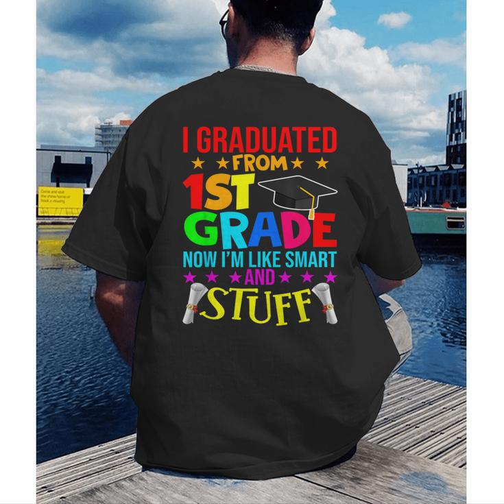 I Graduated From 1st Grade Graduation Matching Student Men's Back Print T-Shirt