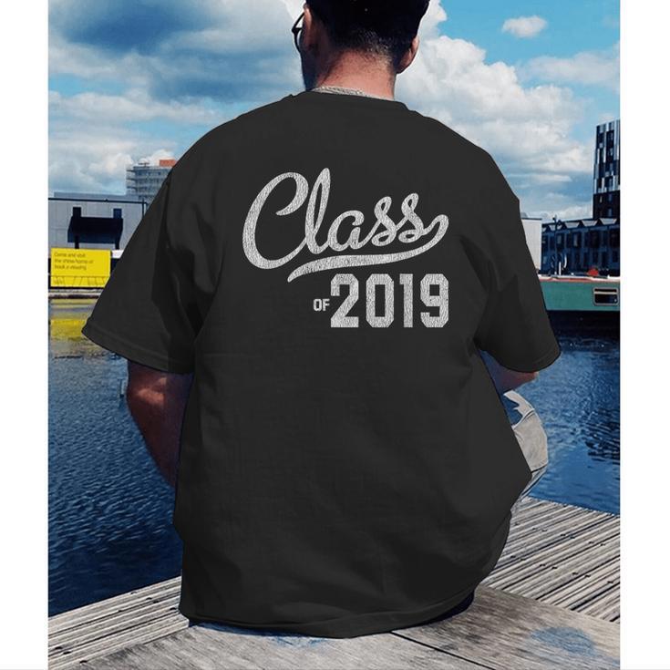 Graduation For Her Him 2019 Class Men's Back Print T-Shirt