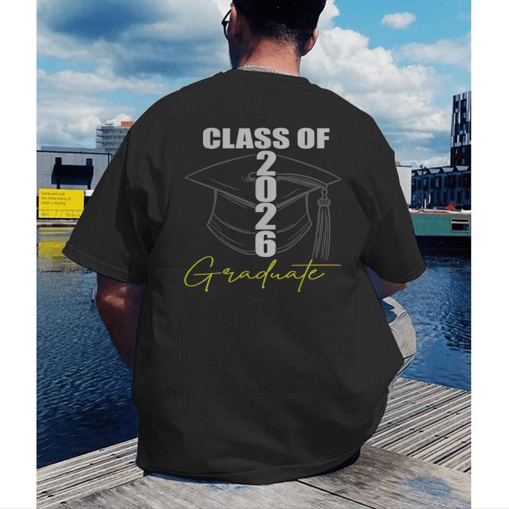 Graduation Decorations 2026 Class Of 2026 Graduate Men's Back Print T-Shirt