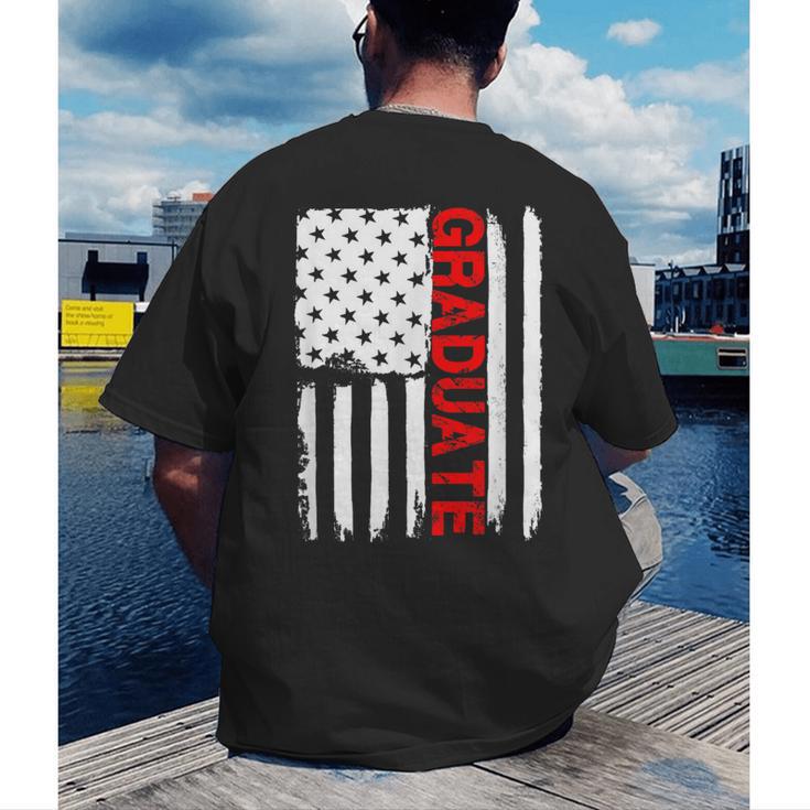 Graduation High School College Flag GraduateShirt 2018 Men's Back Print T-Shirt