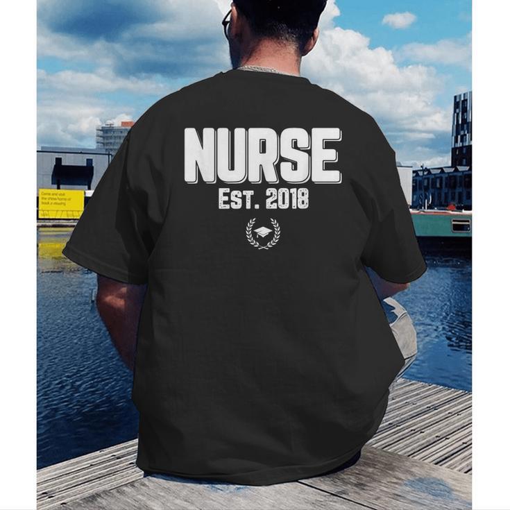 Graduation For Nurse Practitioners 2018 Nursing School Men's Back Print T-Shirt
