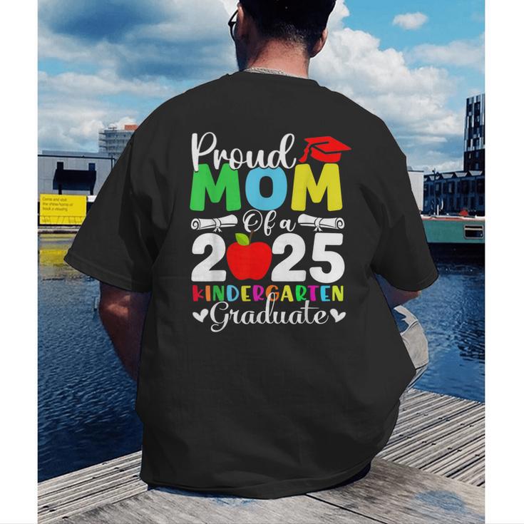 Graduation Proud Mom Of 2025 Kindergarten Graduate Men's Back Print T-Shirt