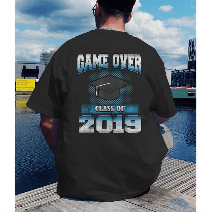 Graduation Shirt Class Of 2019 High School College Men's Back Print T-Shirt