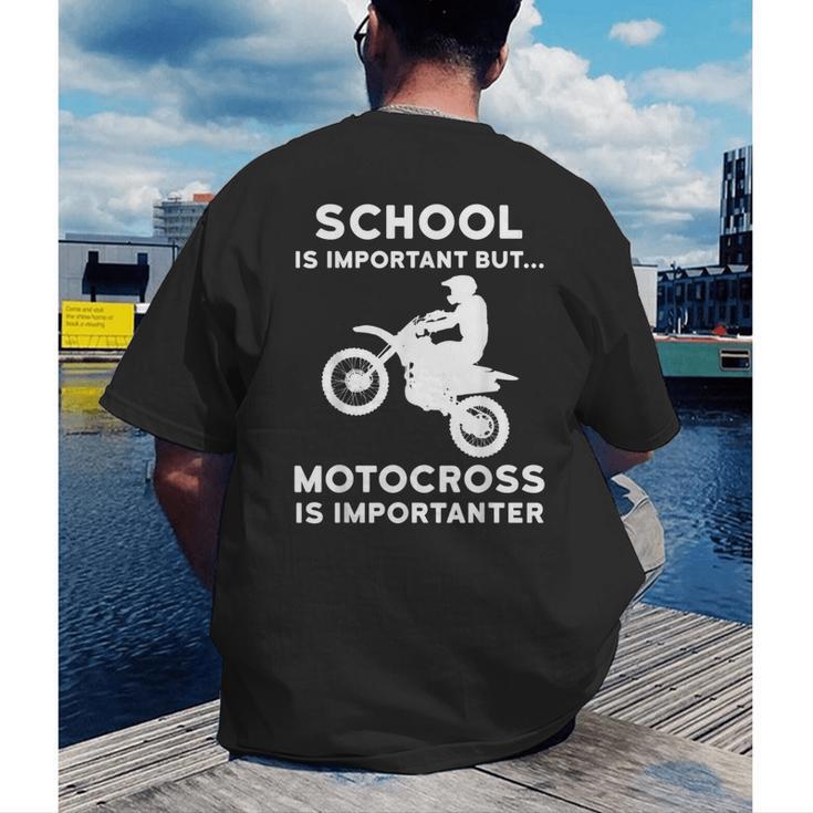 Graduation Shirt For Dirtbike Motocross Riders Men's Back Print T-Shirt