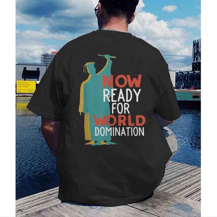 Graduation T-Shirt For College n High School Grad Men's Back Print T-Shirt
