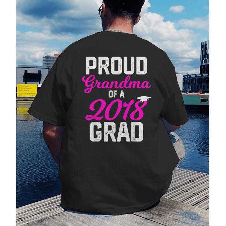 Grandma Graduation Shirt 2018 High School College Grad Men's Back Print T-Shirt