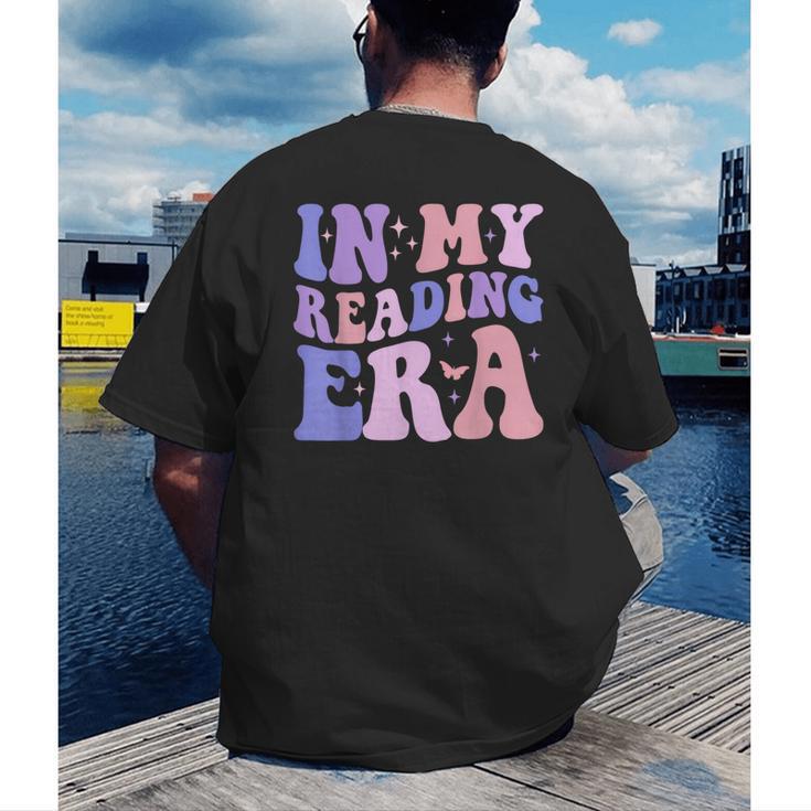 Groovy In My Reading Era Book Lovers Book Reader Men's Back Print T-Shirt Groovy In My Reading Era Book Lovers Book Reader Men's Back Print T-Shirt